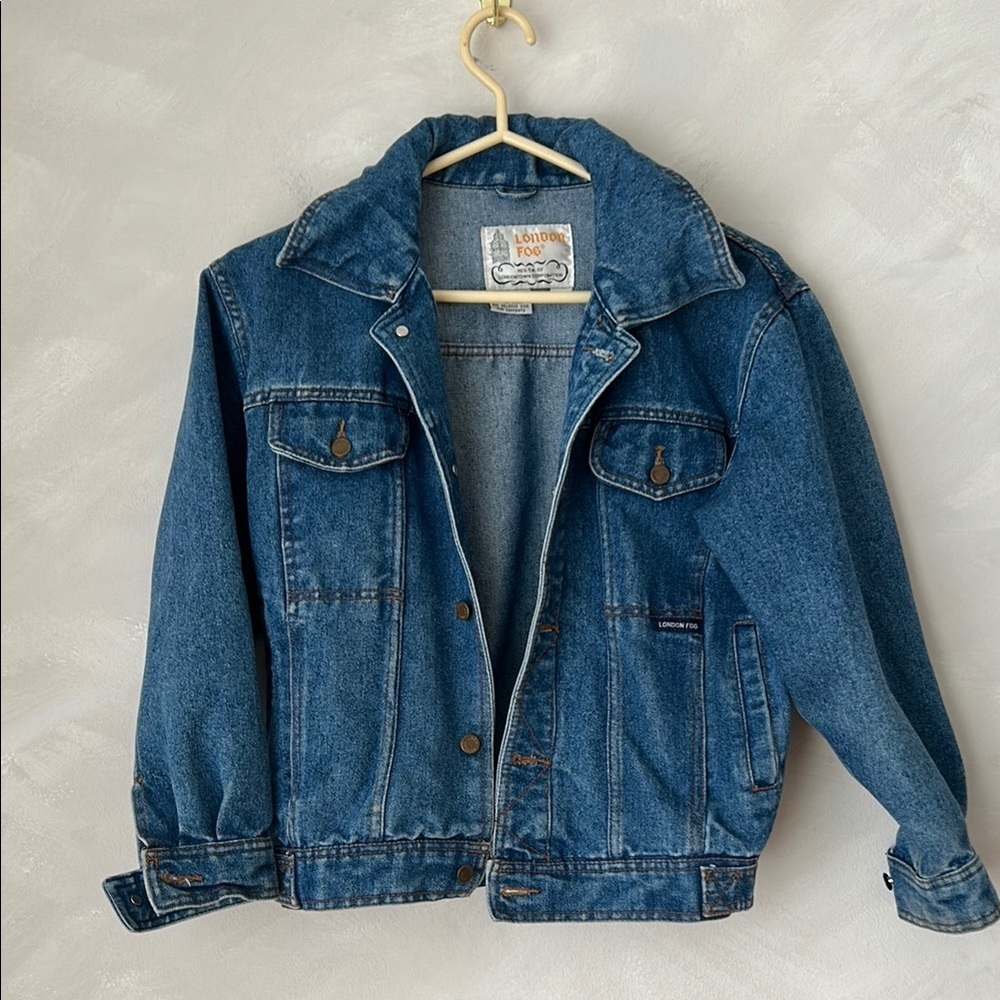 London Fog Vintage jean jacket denim jacket size small